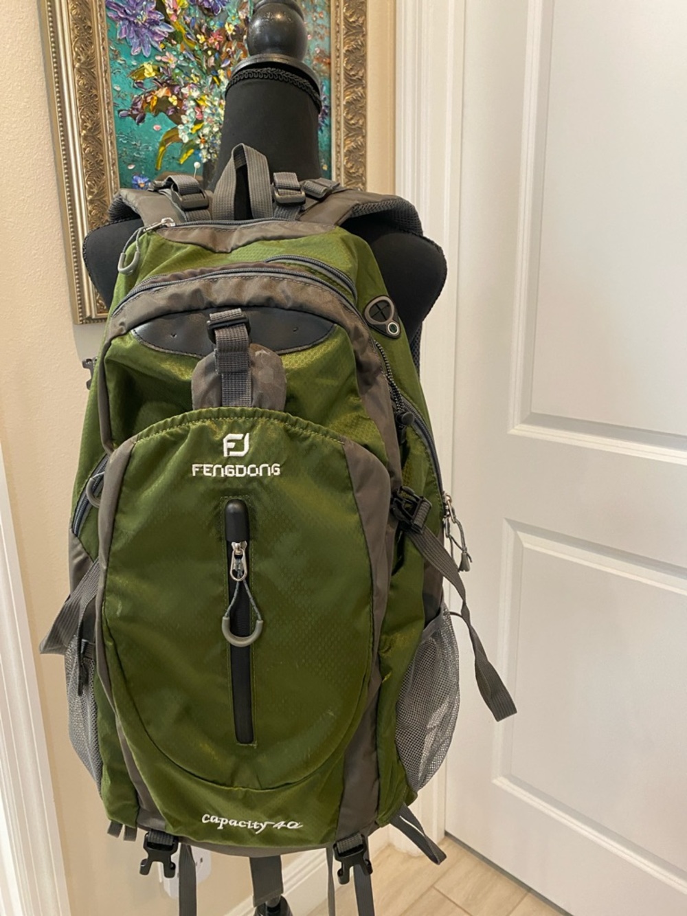 Olive Green Outdoor Backpack